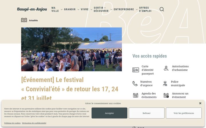 Screenshot of baugeenanjou.fr
