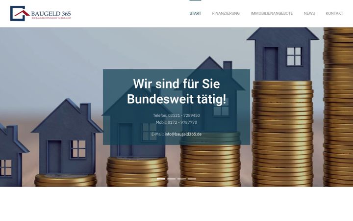 Screenshot of baugeld365.de