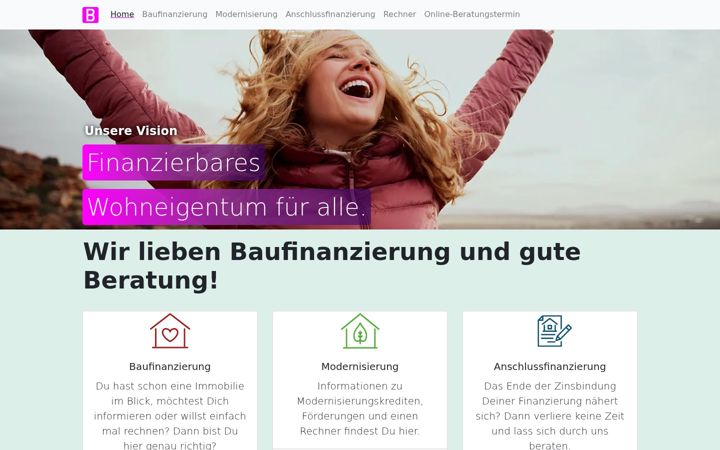 Screenshot of baugeldzentrum-nordhausen.de