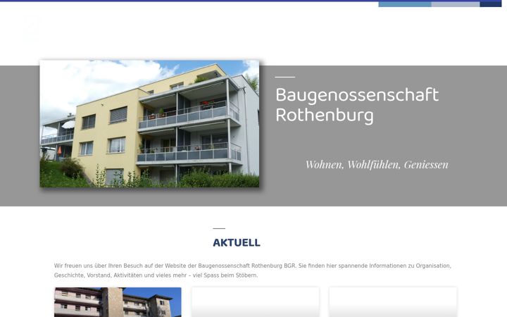 Screenshot of baugenossenschaft-rothenburg.ch