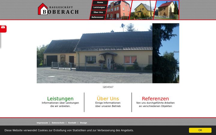 Screenshot of baugeschaeft-boberach.de