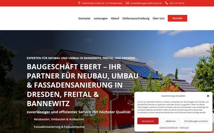 Ekrānuzņēmums no baugeschaeft-ebert.de