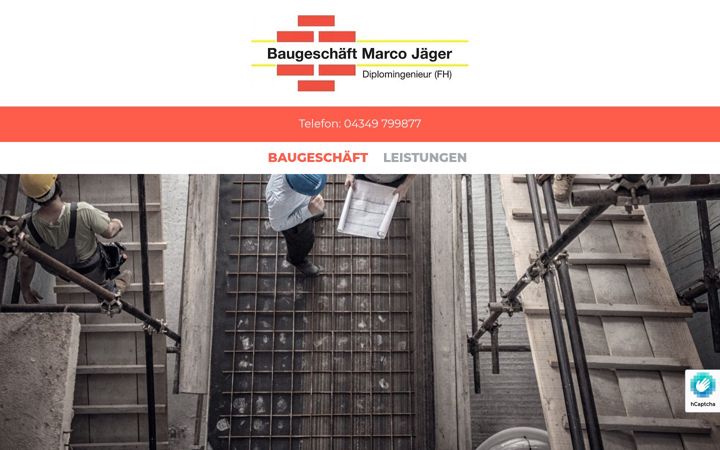 Captura de ecrã de baugeschaeft-jaeger.de