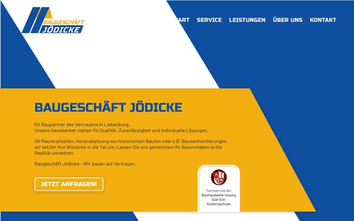 Captura de ecrã de baugeschaeft-joedicke.de