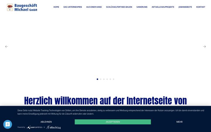 Screenshot of baugeschaeft-michael.de