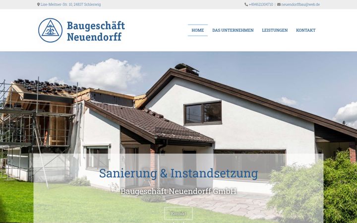 Screenshot of baugeschaeft-neuendorff.de