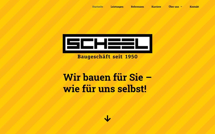 Screenshot of baugeschaeft-scheel.de