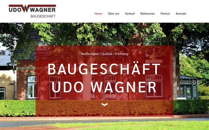 Screenshot of baugeschaeft-udo-wagner.de