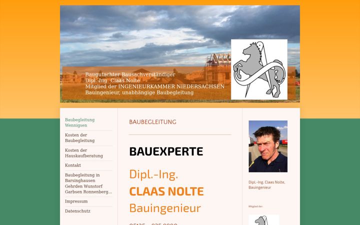 Екранна снимка на baugutachter-wennigsen.de