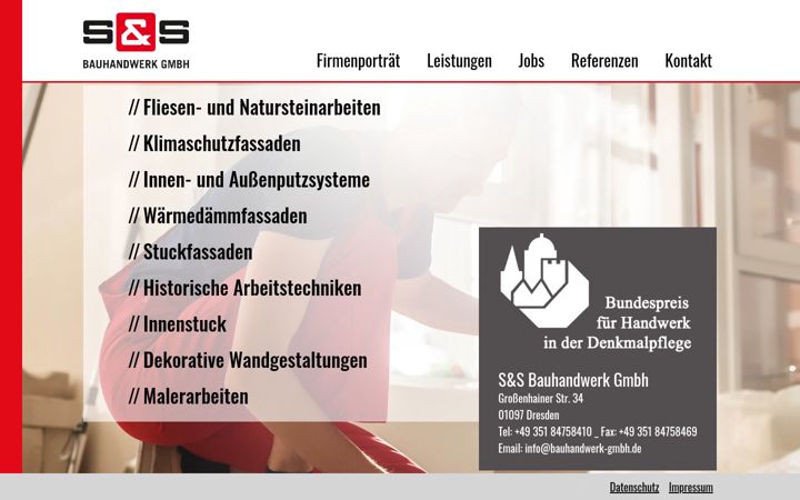 Screenshot of bauhandwerk-gmbh.de