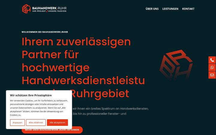 Екранна снимка на bauhandwerk-ruhr.de