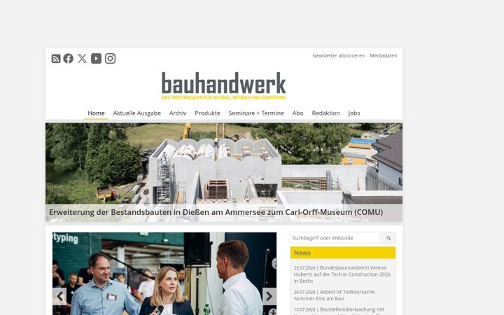 Screenshot of bauhandwerk.de