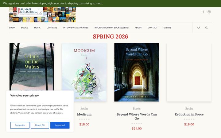 Screenshot of bauhanpublishing.com