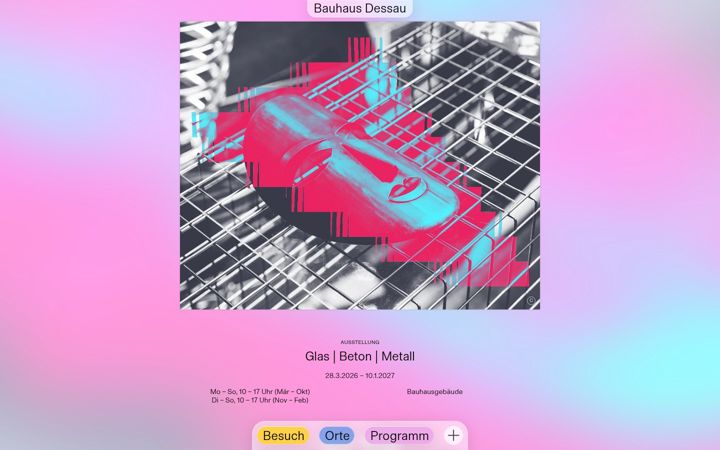 Screenshot of bauhaus-dessau.de
