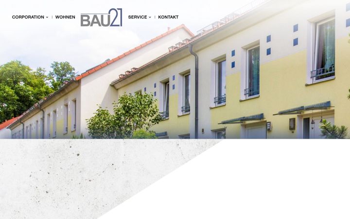 Screenshot of bauhaus21.de