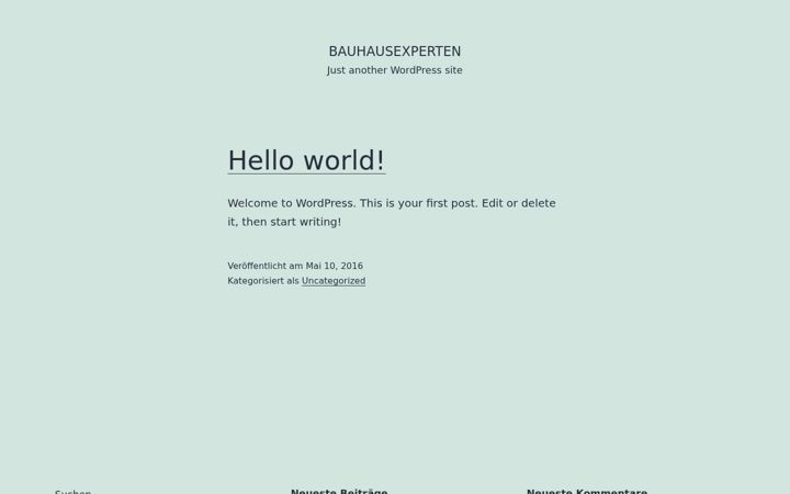Screenshot of bauhausexperten.de