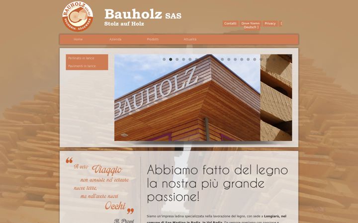 Screenshot of bauholz.it