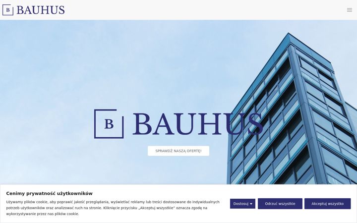 Screenshot of bauhus.eu