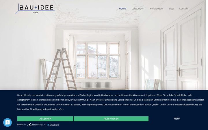 Screenshot of bauidee.info