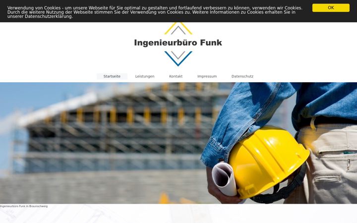 Екранна снимка на bauingenieur-funk.de