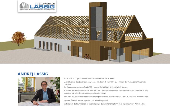 Екранна снимка на bauingenieur-laessig.de
