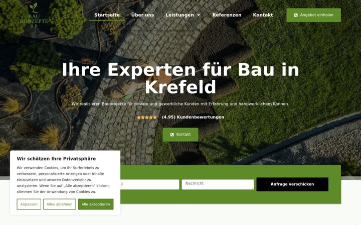 Екранна снимка на baukonzepte-nrw.de