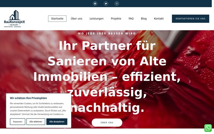 Екранна снимка на baukonzeptx-gmbh.de