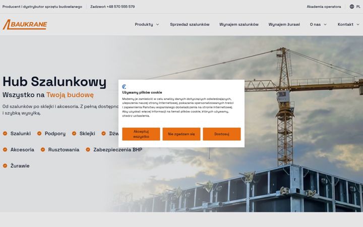 Screenshot von baukrane.pl