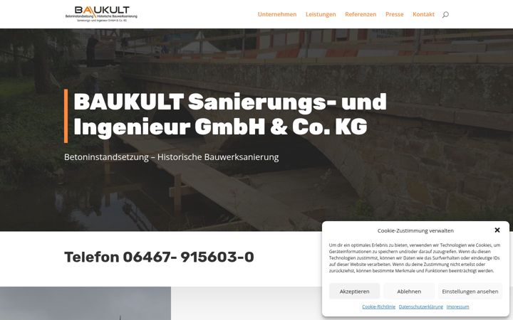 Screenshot of baukult.net