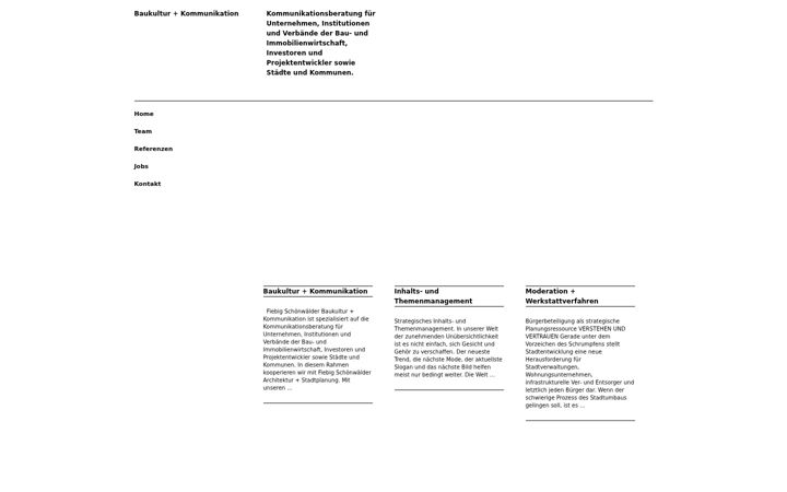 Екранна снимка на baukultur-kommunikation.de