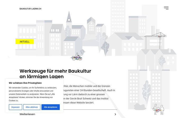 Skærmbillede af baukultur-laerm.ch