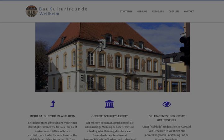 Екранна снимка на baukulturfreunde.de