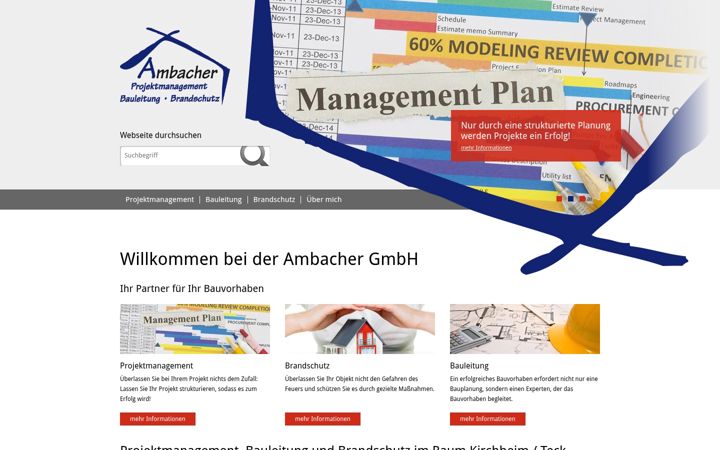 Екранна снимка на bauleitung-brandschutz.de
