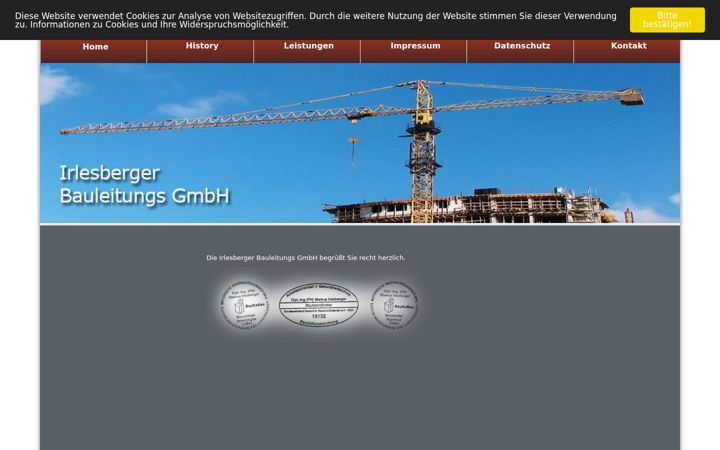 Screenshot of bauleitungs-gmbh.com