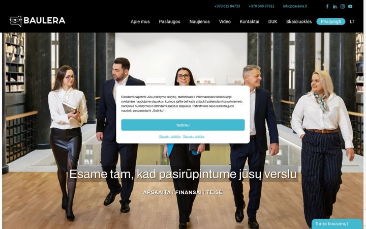 Skjermbilde av baulera.lt