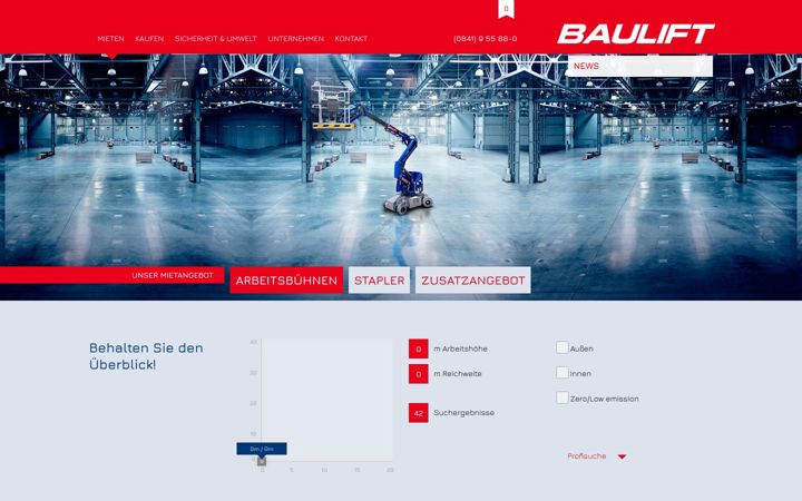 Screenshot of baulift.com