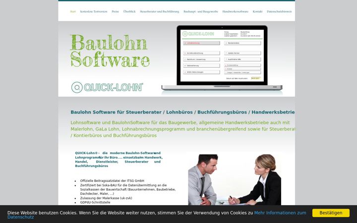 Екранна снимка на baulohnprogramme.de