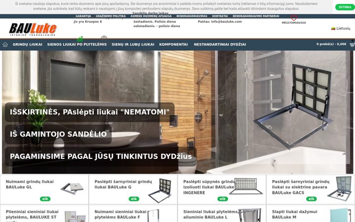 Screenshot of bauluke.lt
