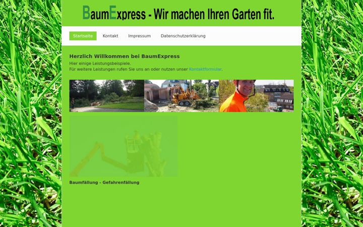 Snímek obrazovky baum-express.de