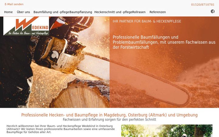 Екранна снимка на baum-heckenpflege.de