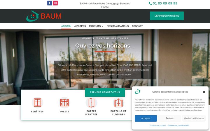Screenshot του baum.fr