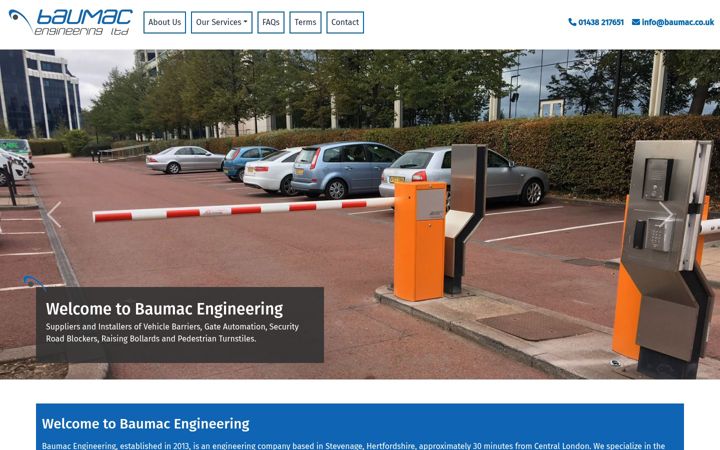 Screenshot of baumac.co.uk