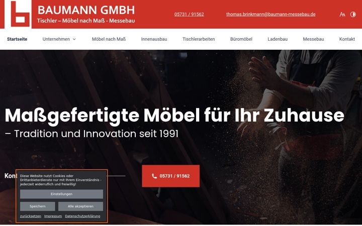 Screenshot of baumann-moebelbau.de