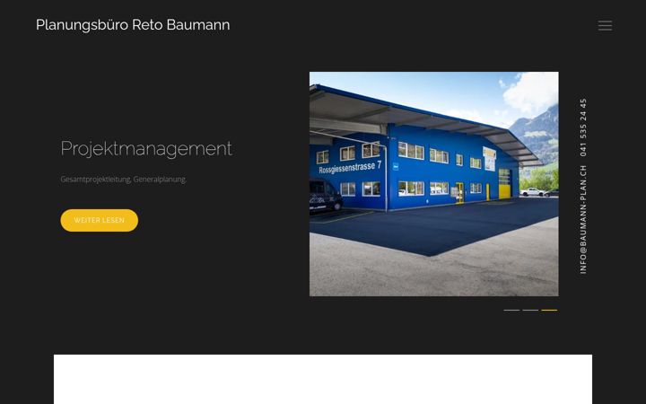 Screenshot of baumann-plan.ch