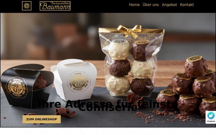 Screenshot of baumann-spezialitaeten.ch