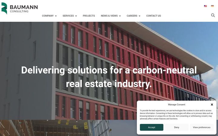 Screenshot of baumann-us.com