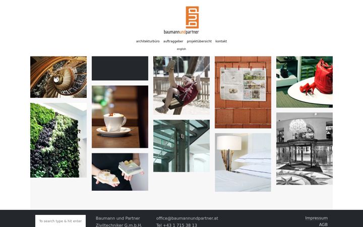 Screenshot of baumannundpartner.at