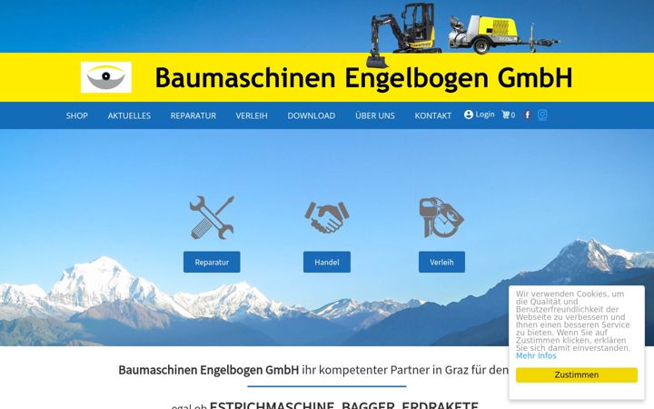 Screenshot of baumaschinen-engelbogen.at