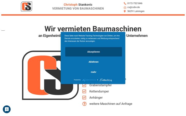 Screenshot of baumaschinen-leiningen.de