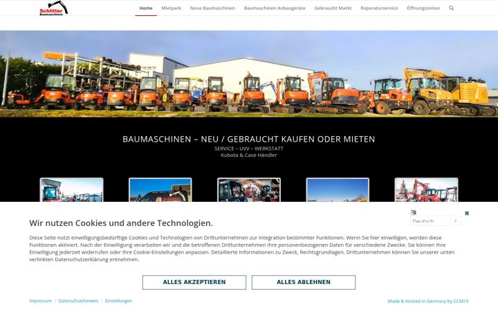 Screenshot of baumaschinen-schlitter.de